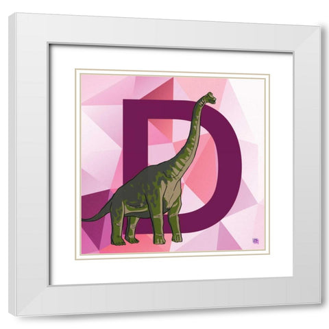 D White Modern Wood Framed Art Print with Double Matting by Perrenoud, Aubree