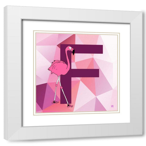 F White Modern Wood Framed Art Print with Double Matting by Perrenoud, Aubree