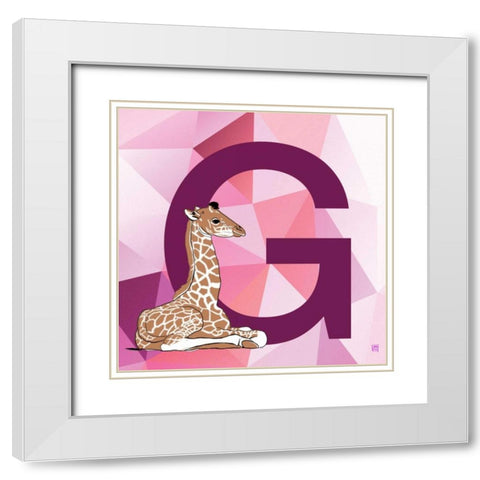 G White Modern Wood Framed Art Print with Double Matting by Perrenoud, Aubree