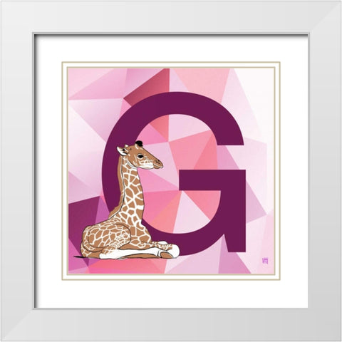 G White Modern Wood Framed Art Print with Double Matting by Perrenoud, Aubree