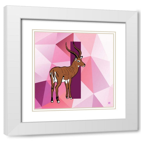 I White Modern Wood Framed Art Print with Double Matting by Perrenoud, Aubree