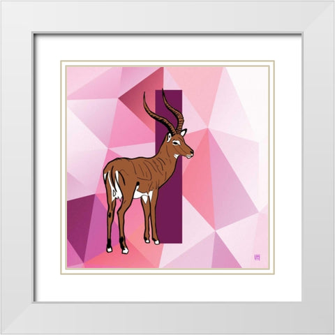 I White Modern Wood Framed Art Print with Double Matting by Perrenoud, Aubree