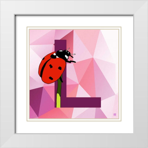 L White Modern Wood Framed Art Print with Double Matting by Perrenoud, Aubree