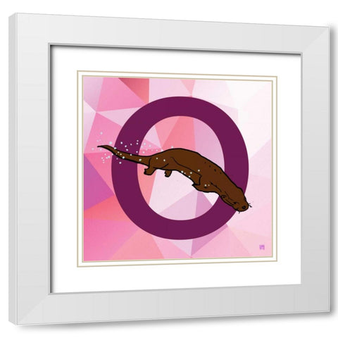 O White Modern Wood Framed Art Print with Double Matting by Perrenoud, Aubree