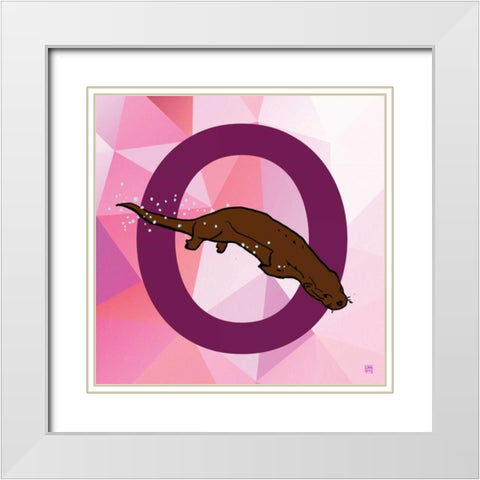 O White Modern Wood Framed Art Print with Double Matting by Perrenoud, Aubree