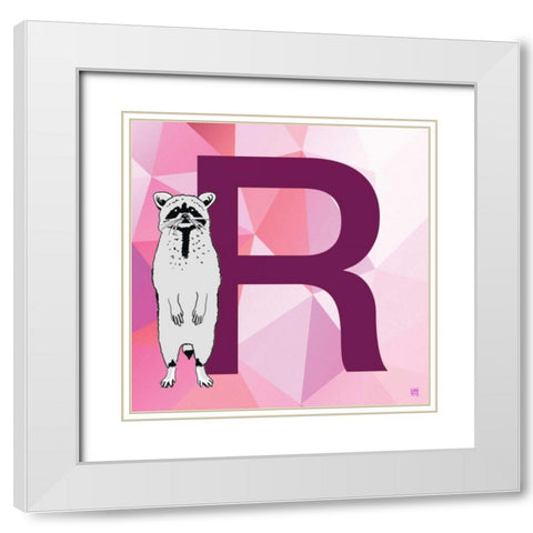 R White Modern Wood Framed Art Print with Double Matting by Perrenoud, Aubree