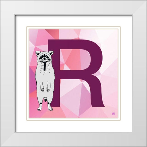 R White Modern Wood Framed Art Print with Double Matting by Perrenoud, Aubree