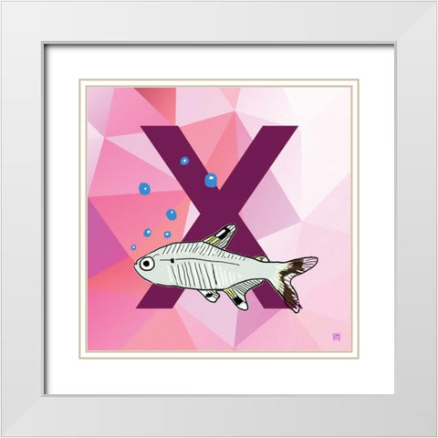 X White Modern Wood Framed Art Print with Double Matting by Perrenoud, Aubree