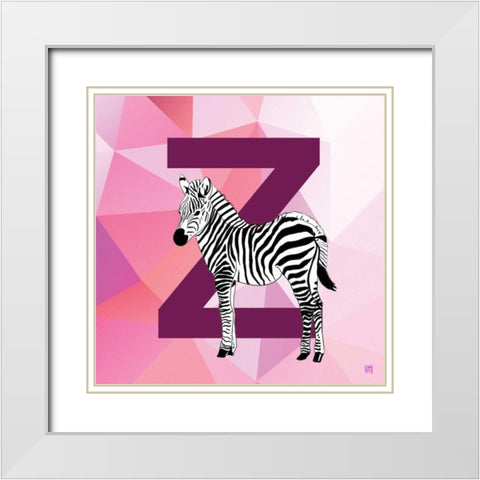 Z White Modern Wood Framed Art Print with Double Matting by Perrenoud, Aubree