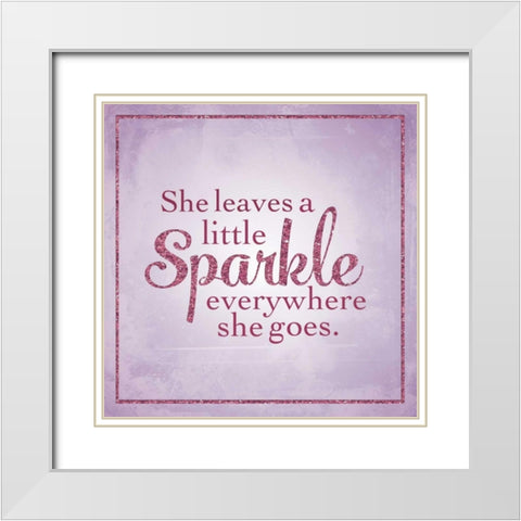 Sparkle White Modern Wood Framed Art Print with Double Matting by Perrenoud, Aubree