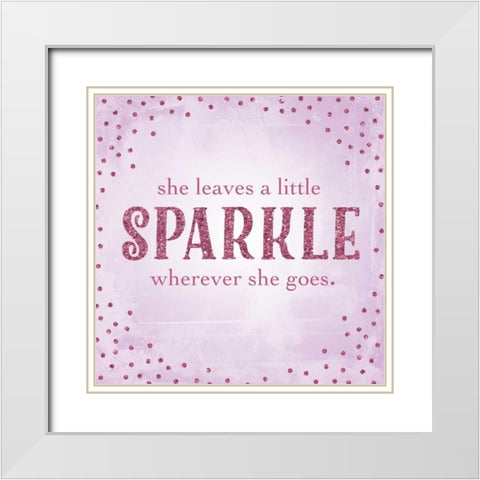 Sparkle II White Modern Wood Framed Art Print with Double Matting by Perrenoud, Aubree