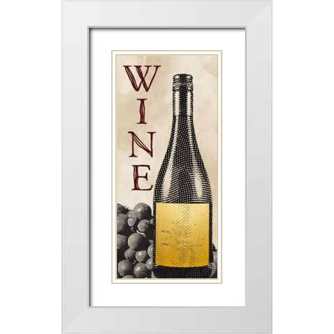 Wine I White Modern Wood Framed Art Print with Double Matting by Perrenoud, Aubree