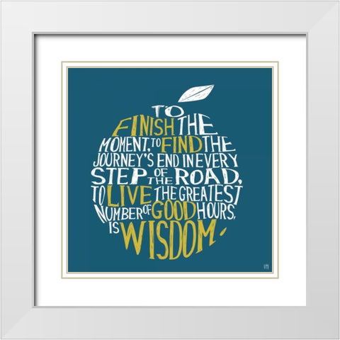 Wisdom White Modern Wood Framed Art Print with Double Matting by Perrenoud, Aubree