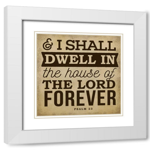 Shall Dwell White Modern Wood Framed Art Print with Double Matting by Perrenoud, Aubree