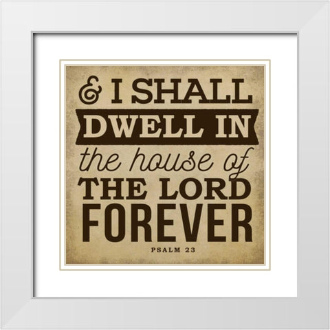 Shall Dwell White Modern Wood Framed Art Print with Double Matting by Perrenoud, Aubree