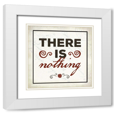 There is Nothing White Modern Wood Framed Art Print with Double Matting by Perrenoud, Aubree