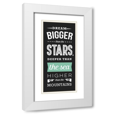The Sea White Modern Wood Framed Art Print with Double Matting by Perrenoud, Aubree