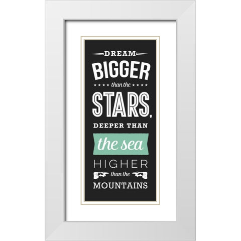 The Sea White Modern Wood Framed Art Print with Double Matting by Perrenoud, Aubree