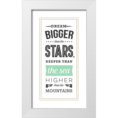 The Sea - White White Modern Wood Framed Art Print with Double Matting by Perrenoud, Aubree