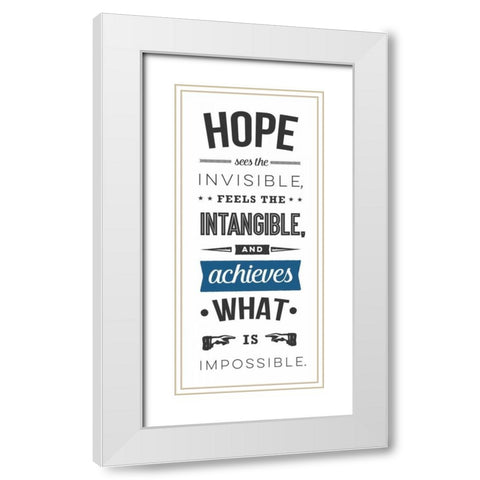 Achieves - White White Modern Wood Framed Art Print with Double Matting by Perrenoud, Aubree