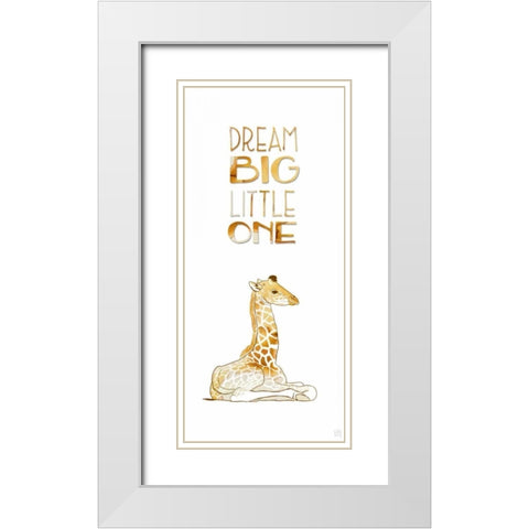 Dream Little One White Modern Wood Framed Art Print with Double Matting by Perrenoud, Aubree