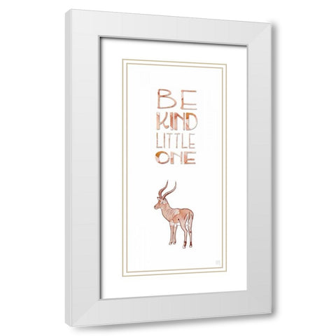 Kind Little One White Modern Wood Framed Art Print with Double Matting by Perrenoud, Aubree