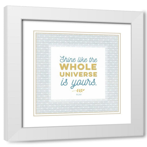 Whole Universe White Modern Wood Framed Art Print with Double Matting by Perrenoud, Aubree