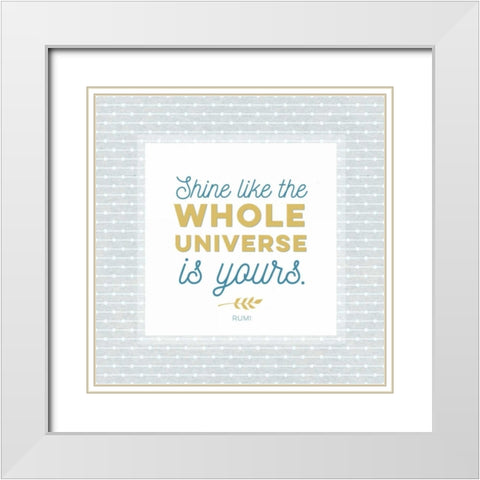 Whole Universe White Modern Wood Framed Art Print with Double Matting by Perrenoud, Aubree