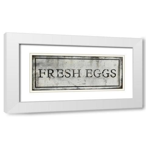 Fresh Eggs White Modern Wood Framed Art Print with Double Matting by Perrenoud, Aubree