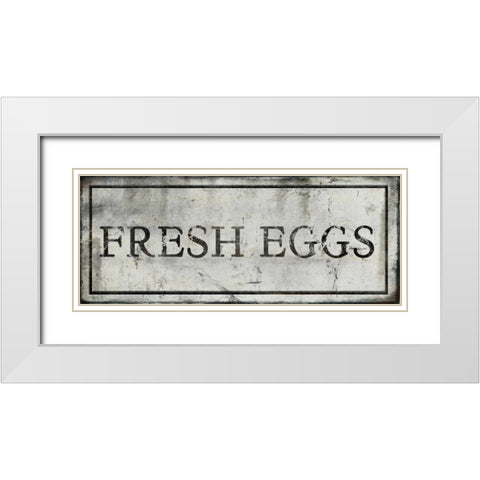 Fresh Eggs White Modern Wood Framed Art Print with Double Matting by Perrenoud, Aubree