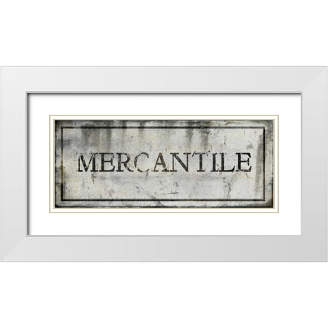 Mercantile White Modern Wood Framed Art Print with Double Matting by Perrenoud, Aubree