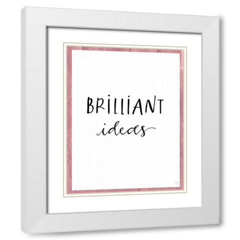 Brilliant Ideas White Modern Wood Framed Art Print with Double Matting by Perrenoud, Aubree