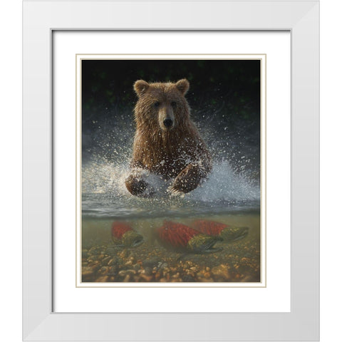 Lucky Hole White Modern Wood Framed Art Print with Double Matting by Bogle, Collin