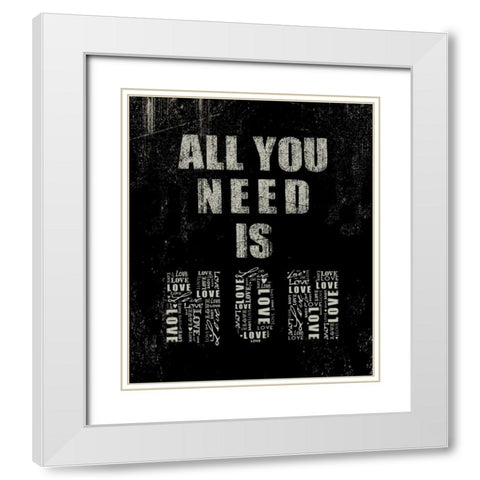 All You Need is Mom White Modern Wood Framed Art Print with Double Matting by Baldwin, Jim