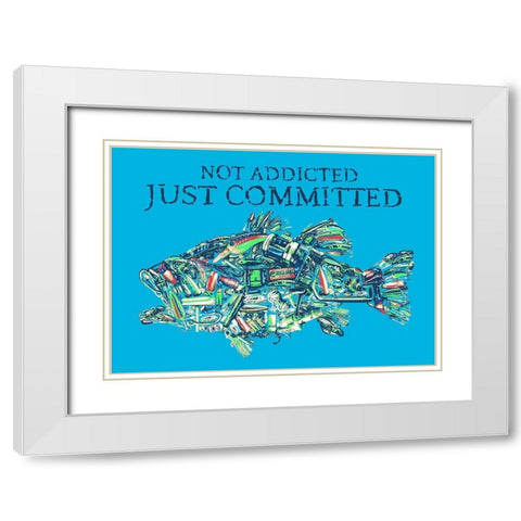 Committed White Modern Wood Framed Art Print with Double Matting by Baldwin, Jim