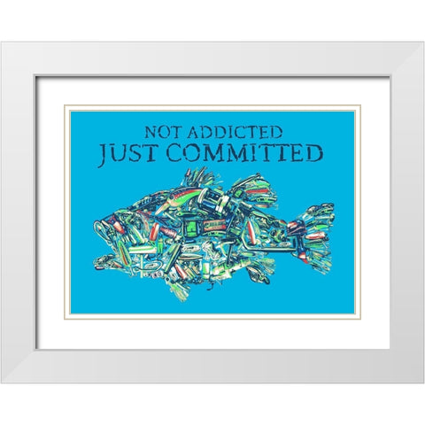 Committed White Modern Wood Framed Art Print with Double Matting by Baldwin, Jim