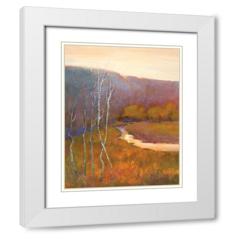 Spice Landscape White Modern Wood Framed Art Print with Double Matting by Candy Rideout