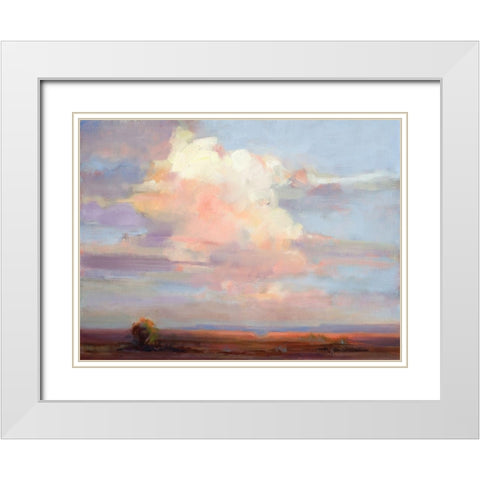 Cloud on High White Modern Wood Framed Art Print with Double Matting by Candy Rideout