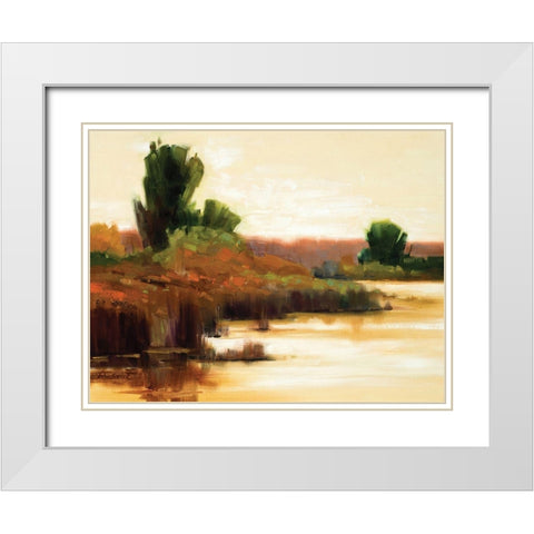 Spice Splendor White Modern Wood Framed Art Print with Double Matting by Candy Rideout