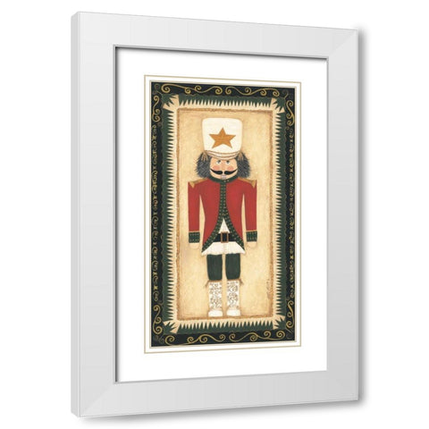 Nutcracker I White Modern Wood Framed Art Print with Double Matting by Shamp, Cindy