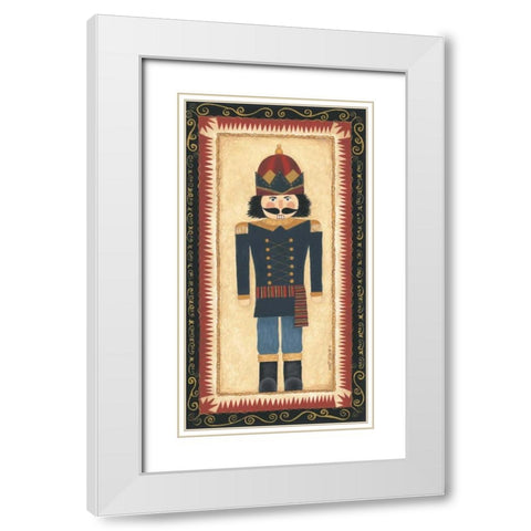 Nutcracker II White Modern Wood Framed Art Print with Double Matting by Shamp, Cindy