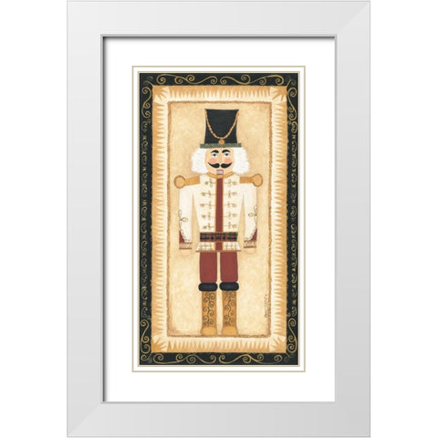 Nutcracker III White Modern Wood Framed Art Print with Double Matting by Shamp, Cindy