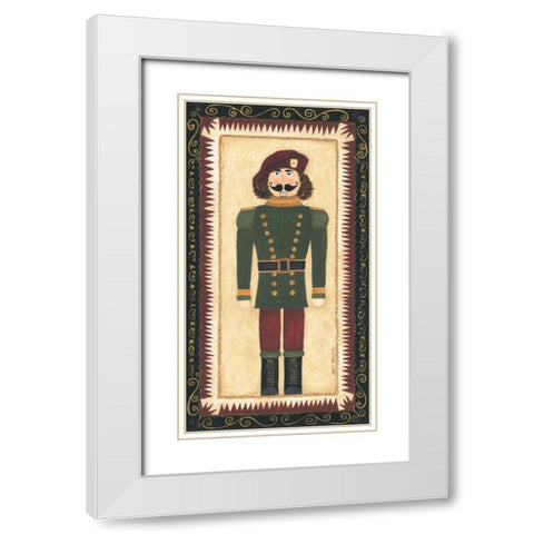 Nutcracker IV White Modern Wood Framed Art Print with Double Matting by Shamp, Cindy