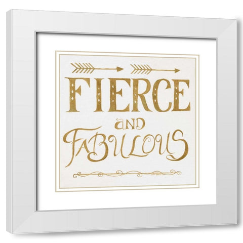 Fabulous White Modern Wood Framed Art Print with Double Matting by Shamp, Cindy