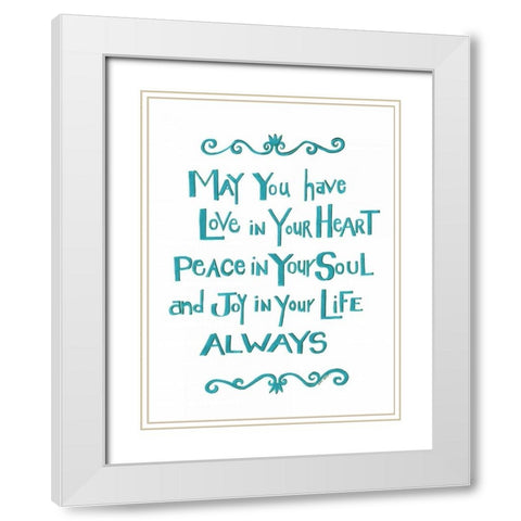 Always White Modern Wood Framed Art Print with Double Matting by Shamp, Cindy