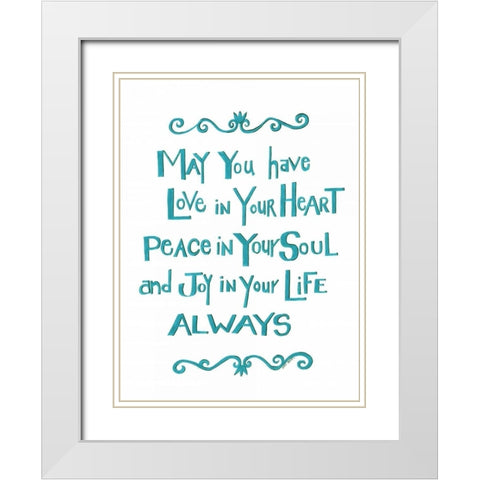 Always White Modern Wood Framed Art Print with Double Matting by Shamp, Cindy