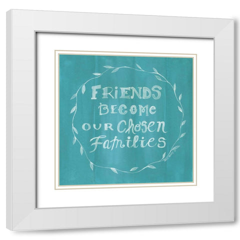 Chosen Families White Modern Wood Framed Art Print with Double Matting by Shamp, Cindy