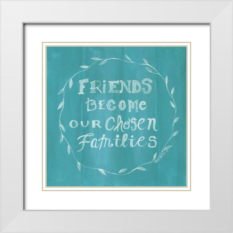 Chosen Families White Modern Wood Framed Art Print with Double Matting by Shamp, Cindy