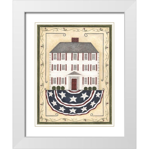 White House White Modern Wood Framed Art Print with Double Matting by Shamp, Cindy
