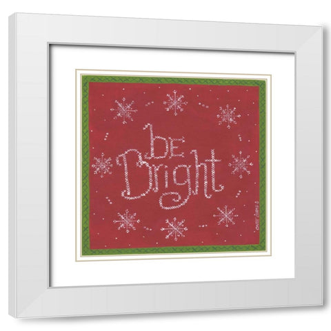 Be Bright White Modern Wood Framed Art Print with Double Matting by Shamp, Cindy